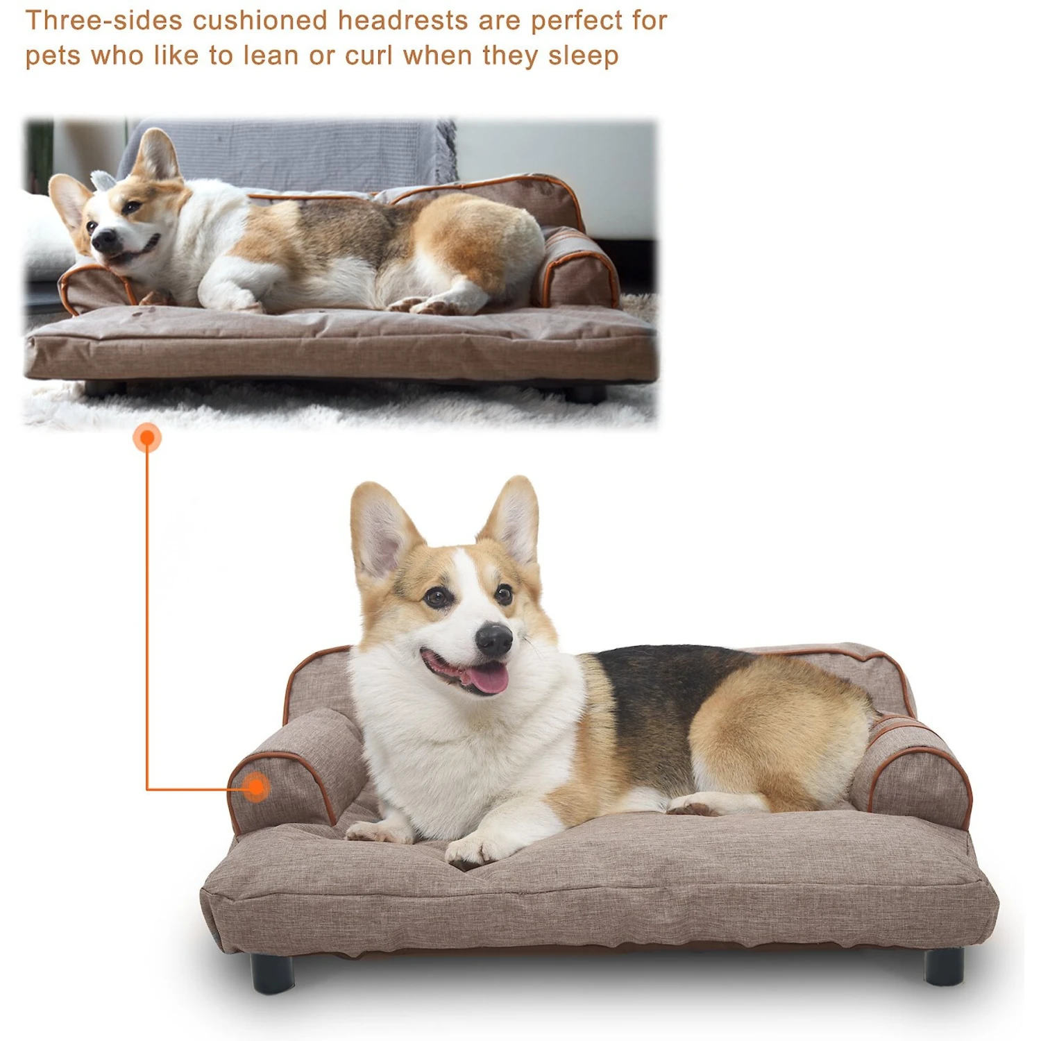 K1 Pet Design Wickman Sofa Pet Bed With Removable Cover 7 K1 Pet Design Wickman Sofa Pet Bed With Removable Cover - Image 5