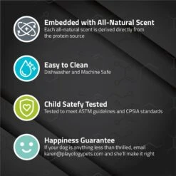 Playology Scented Squeaky Chew Ball Dog Toy 14 Playology Scented Squeaky Chew Ball Dog Toy -Dog Supplies 254272 PT5. AC SS1800 V1697754237