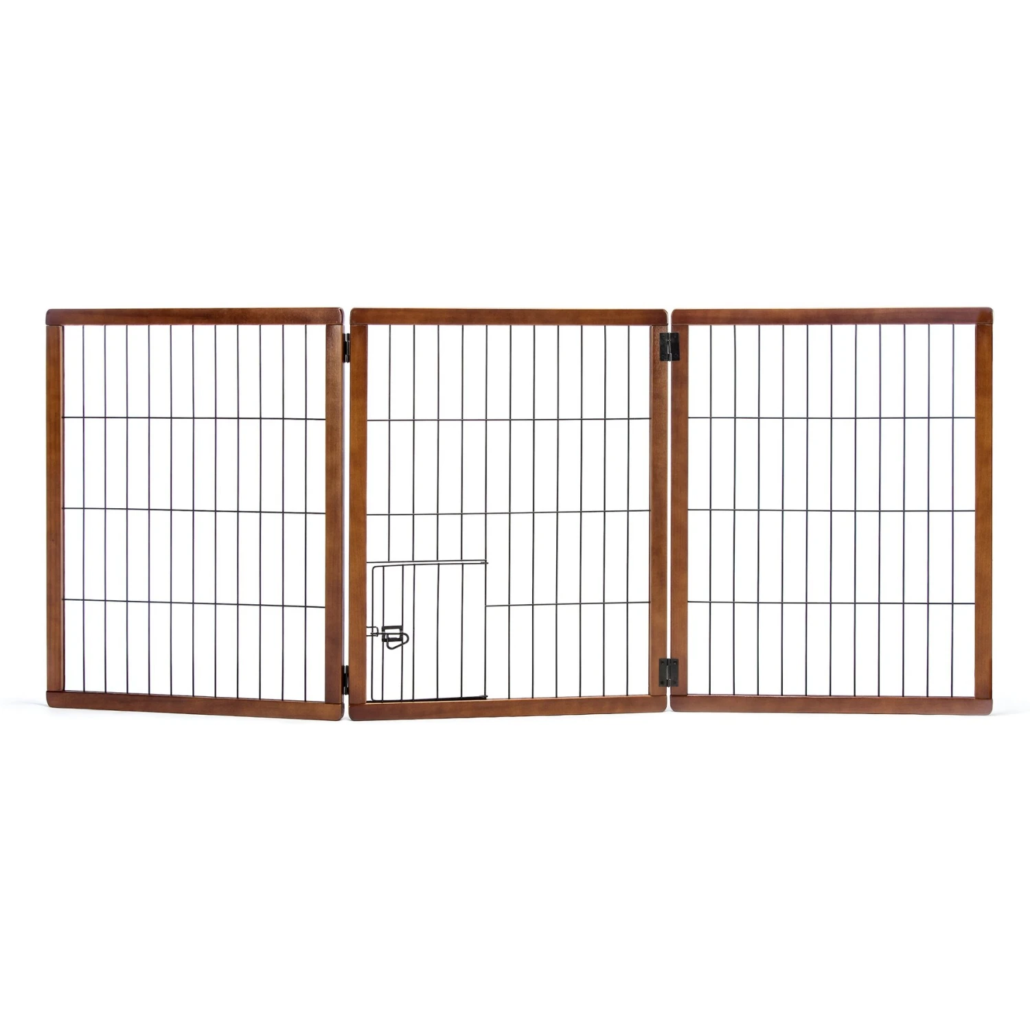 Carlson Pet Products 28-in Extra Tall Freestanding Dog Gate, Brown, Large 5 Carlson Pet Products 28-in Extra Tall Freestanding Dog Gate, Brown, Large - Image 3