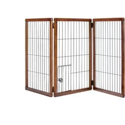 Carlson Pet Products 28-in Extra Tall Freestanding Dog Gate, Brown, Large 10 Carlson Pet Products 28-in Extra Tall Freestanding Dog Gate, Brown, Large -Dog Supplies 256336 PT3. AC SS1800 V1602330981