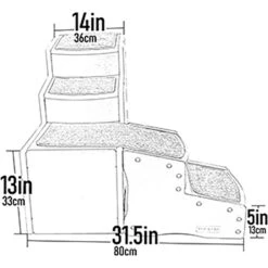 Pet Gear Easy Step Cat & Dog Stairs -Dog Supplies 262065 PT1. AC SS1800 V1673367385