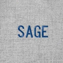 Frisco Faux Linen Corner Personalized Bolster Dog Bed W/Removable Cover, Harbour Blue, L -Dog Supplies 262160 PT4. AC SS1800 V1615569997