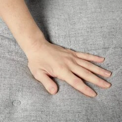 Frisco Faux Linen Corner Personalized Bolster Dog Bed W/Removable Cover, Harbour Blue, L -Dog Supplies 262160 PT6. AC SS1800 V1615570127