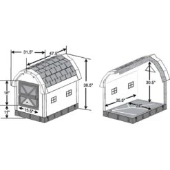 Dog Palace Insulated Heated Dog House -Dog Supplies 263954 PT1. AC SS1800 V1607993268