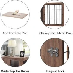 Unipaws Furniture Style Dog Crate -Dog Supplies 264626 PT6. AC SS1800 V1608771475