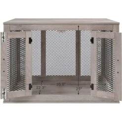 Unipaws Furniture Style Dog Crate, Weathered Gray -Dog Supplies 264632 PT2. AC SS1800 V1638228092