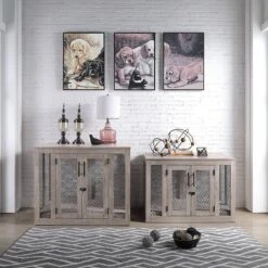 Unipaws Furniture Style Dog Crate, Weathered Gray -Dog Supplies 264632 PT3. AC SS1800 V1638229926