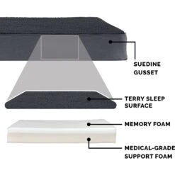 FurHaven Terry Deluxe Memory Foam Pillow Cat & Dog Bed With Removable Cover 16 FurHaven Terry Deluxe Memory Foam Pillow Cat & Dog Bed With Removable Cover -Dog Supplies 265749 PT5. AC SS1800 V1609370859