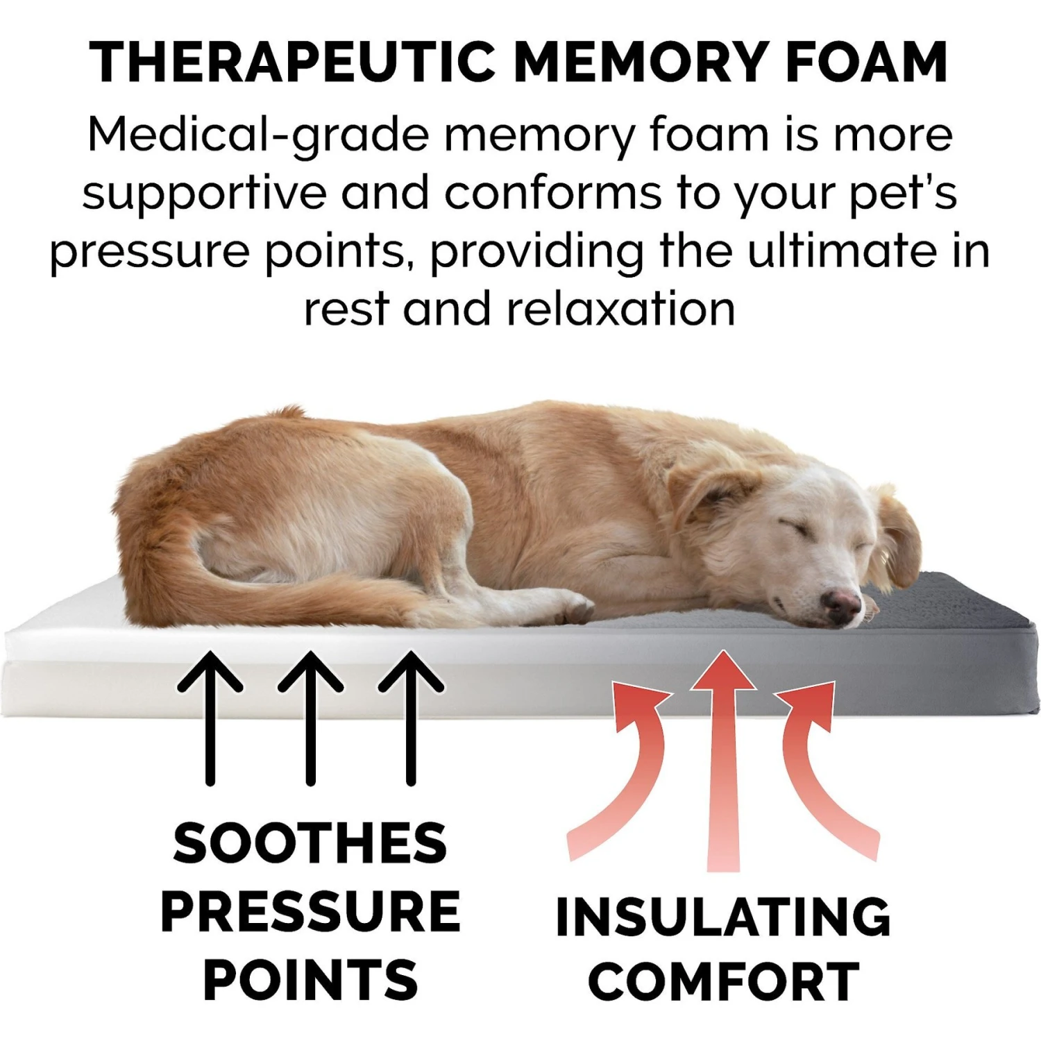 FurHaven Terry Deluxe Memory Foam Pillow Cat & Dog Bed With Removable Cover 9 FurHaven Terry Deluxe Memory Foam Pillow Cat & Dog Bed With Removable Cover - Image 7