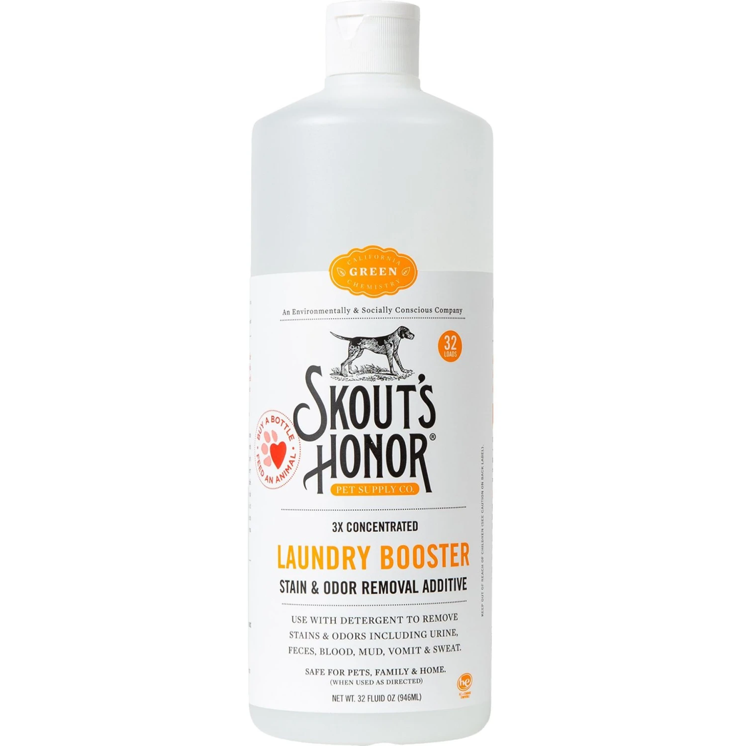 Skout's Honor Laundry Booster Stain & Odor Removal Additive, 32-oz Bottle & Skout's Honor Professional Strength Odor Eliminator 4 Skout's Honor Laundry Booster Stain & Odor Removal Additive, 32-oz Bottle & Skout's Honor Professional Strength Odor Eliminator - Image 2