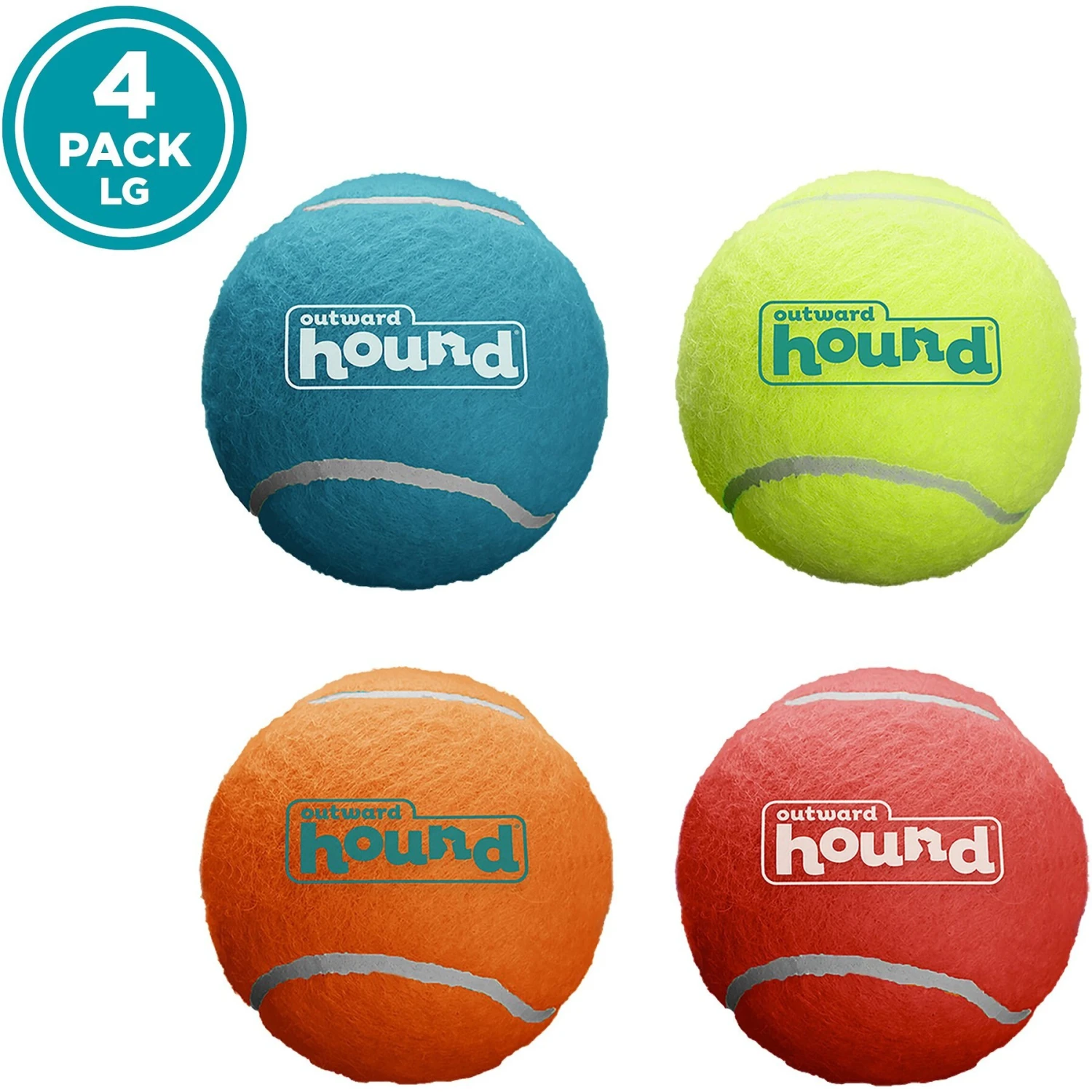 Outward Hound Squeaker Balls Large Dog Toys, 4 Count 8 Outward Hound Squeaker Balls Large Dog Toys, 4 Count - Image 6
