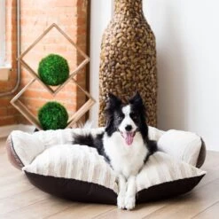 Snoozzy Rustic Lux Comfy Sofa Dog Bed -Dog Supplies 280889 PT2. AC SS1800 V1616636202