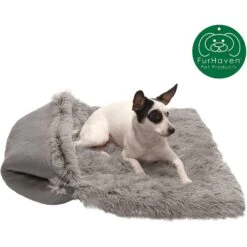 FurHaven Self-Warming Convertible Cuddle Mat Bolster Cat & Dog Bed -Dog Supplies 285729 PT2. AC SS1800 V1617235913