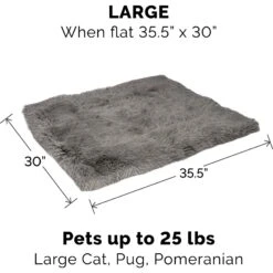 FurHaven Self-Warming Convertible Cuddle Mat Bolster Cat & Dog Bed -Dog Supplies 285729 PT3. AC SS1800 V1617232342
