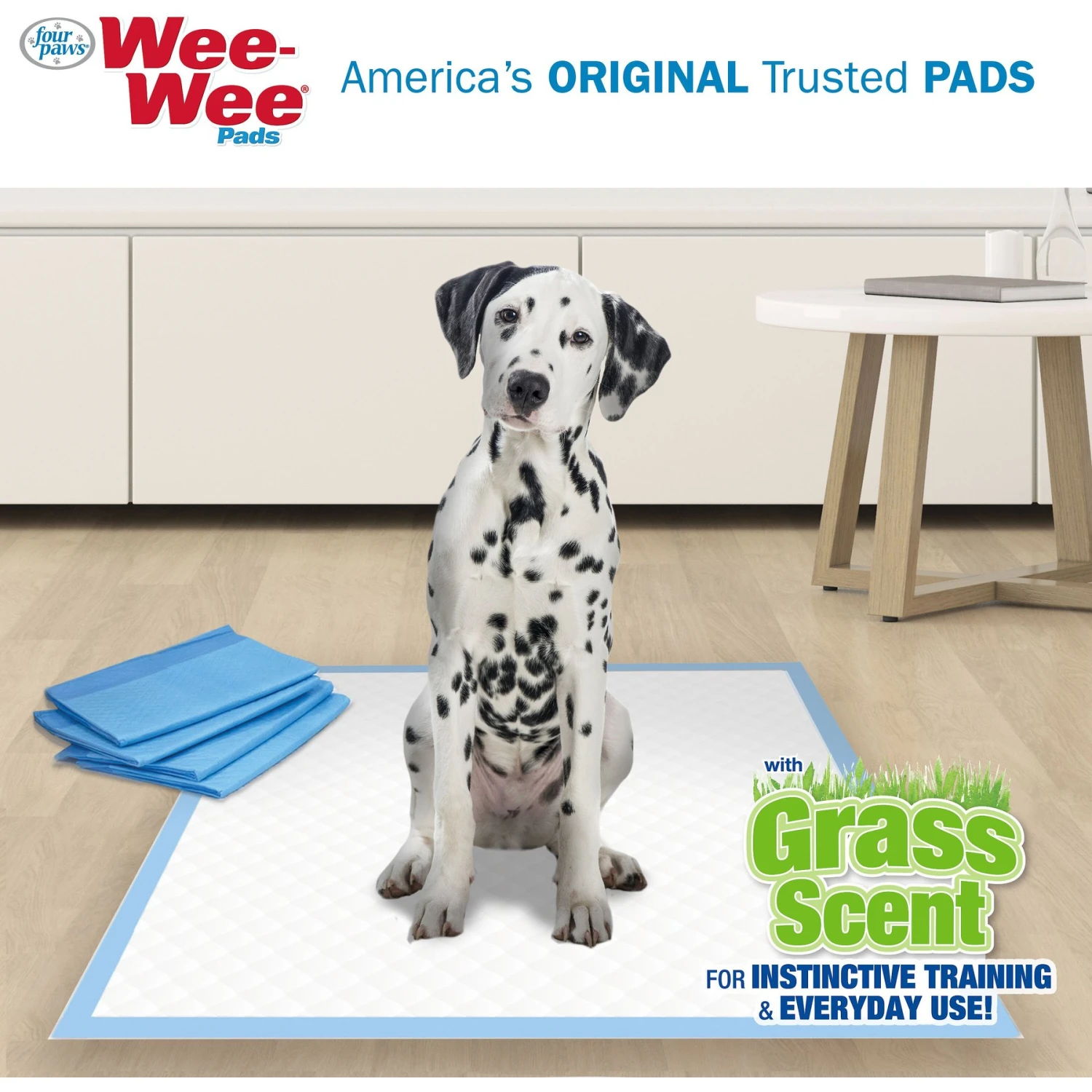 Four Paws Wee-Wee Ultimate Attractant Dog Pee Pads With Grass Scent 6 Four Paws Wee-Wee Ultimate Attractant Dog Pee Pads With Grass Scent - Image 4