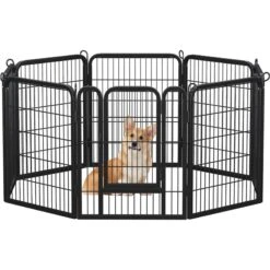 Yaheetech 8-Panel Wire Dog & Cat Exercise Playpen, 26-in W X 32-in H 12 Yaheetech 8-Panel Wire Dog & Cat Exercise Playpen, 26-in W X 32-in H -Dog Supplies 295096 PT2. AC SS1800 V1692212729