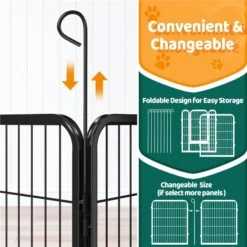 Yaheetech 8-Panel Wire Dog & Cat Exercise Playpen, 26-in W X 32-in H 15 Yaheetech 8-Panel Wire Dog & Cat Exercise Playpen, 26-in W X 32-in H -Dog Supplies 295096 PT5. AC SS1800 V1692293445