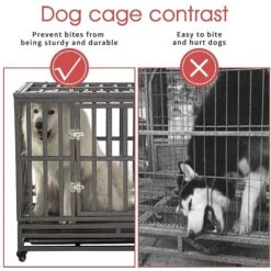 SMONTER Heavy Duty Strong Metal I Shape Dog Crate -Dog Supplies 300219 PT5. AC SS1800 V1622122943