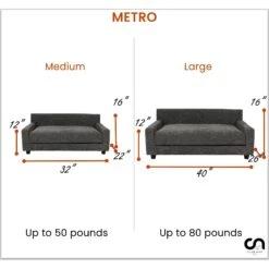 Club Nine Pets Metro Orthopedic Cat & Dog Bed -Dog Supplies 301290 PT7. AC SS1800 V1695658920