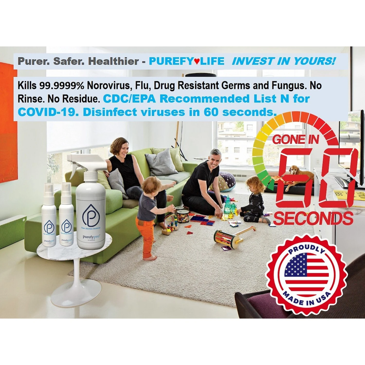 Purefy Pro Disinfectant Set 4 Purefy Pro Disinfectant Set - Image 2