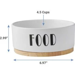 Frisco Ceramic Water Dog & Cat Bowl With Wood Base & Frisco Ceramic Food Dog & Cat Bowl With Wood Base 16 Frisco Ceramic Water Dog & Cat Bowl With Wood Base & Frisco Ceramic Food Dog & Cat Bowl With Wood Base -Dog Supplies 302424 PT6. AC SS1800 V1623067055
