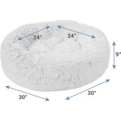 Frisco Eyelash Cat & Dog Bolster Bed & Frisco Eyelash Cat & Dog Blanket -Dog Supplies 303412 PT2. AC SS1800 V1623038251