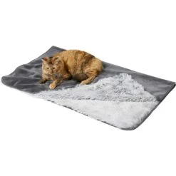 Frisco Eyelash Cat & Dog Bolster Bed & Frisco Eyelash Cat & Dog Blanket -Dog Supplies 303412 PT5. AC SS1800 V1623085054