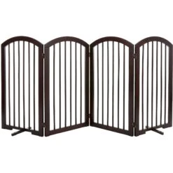 Frisco Arch 4-Panel Solid Wood Dog Gate -Dog Supplies 305152 PT2. AC SS1800 V1639669041