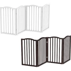 Pet Adobe Scallop Top Freestanding Dog & Cat Gate -Dog Supplies 314959 PT5. AC SS1800 V1626396405