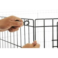 Pet Adobe 8-Panel Folding Metal Dog & Cat Playpen -Dog Supplies 315023 PT1. AC SS1800 V1626397301