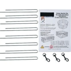 Pet Adobe 8-Panel Folding Metal Dog & Cat Playpen -Dog Supplies 315023 PT2. AC SS1800 V1626392816