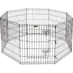 Pet Adobe 8-Panel Folding Metal Dog & Cat Playpen -Dog Supplies 315023 PT4. AC SS1800 V1626395476