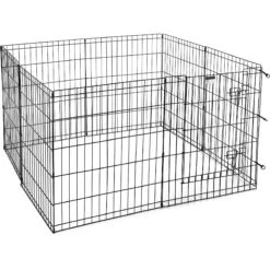 Pet Adobe 8-Panel Folding Metal Dog & Cat Playpen -Dog Supplies 315023 PT5. AC SS1800 V1626390088