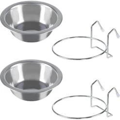 Pet Adobe Hanging Dog Bowl Set -Dog Supplies 315037 PT6. AC SS1800 V1626391321