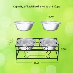 Pet Adobe Modern Double Elevated Dog Bowl 10 Pet Adobe Modern Double Elevated Dog Bowl -Dog Supplies 315043 PT1. AC SS1800 V1626387690