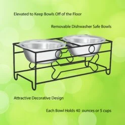 Pet Adobe Modern Double Elevated Dog Bowl 11 Pet Adobe Modern Double Elevated Dog Bowl -Dog Supplies 315043 PT2. AC SS1800 V1626398511