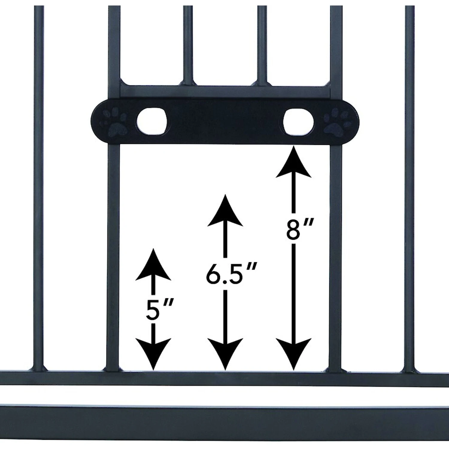 MyPet Wide Deco EasyPass Pet Gate, 30" High - Graphite 6 MyPet Wide Deco EasyPass Pet Gate, 30" High - Graphite - Image 4