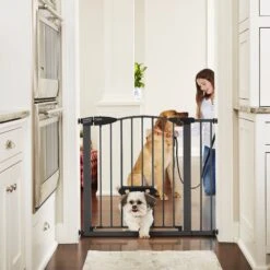 MyPet Wide Deco EasyPass Pet Gate, 30" High - Graphite 14 MyPet Wide Deco EasyPass Pet Gate, 30" High - Graphite -Dog Supplies 319743 PT5. AC SS1800 V1635257561