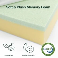 Zinus Green Tea Dog Bed, Dark Grey, 4-in -Dog Supplies 327437 PT6. AC SS1800 V1631623089