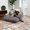 Happy Hounds Bailey Removable Cover Rectangle Pillow Dog Bed, Gray -Dog Supplies 328578 MAIN. AC SS1800 V1698936683