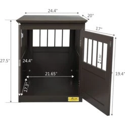 Coziwow By Jaxpety Single Door Furniture Style Wooden Dog Crate & End Table, Brown 13 Coziwow By Jaxpety Single Door Furniture Style Wooden Dog Crate & End Table, Brown -Dog Supplies 330960 PT2. AC SS1800 V1669919789