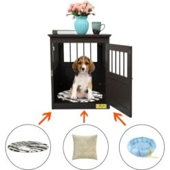 Coziwow By Jaxpety Single Door Furniture Style Wooden Dog Crate & End Table, Brown 16 Coziwow By Jaxpety Single Door Furniture Style Wooden Dog Crate & End Table, Brown -Dog Supplies 330960 PT5. AC SS1800 V1669919781