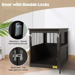 Coziwow By Jaxpety Single Door Furniture Style Wooden Dog Crate & End Table, Brown 17 Coziwow By Jaxpety Single Door Furniture Style Wooden Dog Crate & End Table, Brown -Dog Supplies 330960 PT6. AC SS1800 V1669919781