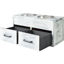 Frisco Premium Wood Elevated Large Breed Dog Bowl With Storage Station, 10 Cup 10 Frisco Premium Wood Elevated Large Breed Dog Bowl With Storage Station, 10 Cup -Dog Supplies 331505 PT5. AC SS1800 V1657656894