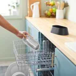 Frisco Long Eared Breed Stainless Steel Dog Bowl, Black, 2 Cup -Dog Supplies 331530 PT6. AC SS1800 V1657656874