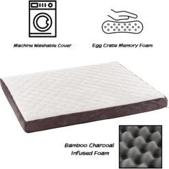 Pet Adobe Bamboo Charcoal-Infused Foam Covered Dog Bed 12 Pet Adobe Bamboo Charcoal-Infused Foam Covered Dog Bed -Dog Supplies 344923 PT2. AC SS1800 V1637288220