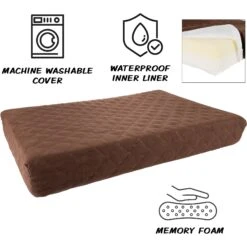 Pet Adobe Memory Foam Waterproof Covered Dog Bed -Dog Supplies 344966 PT2. AC SS1800 V1637287950