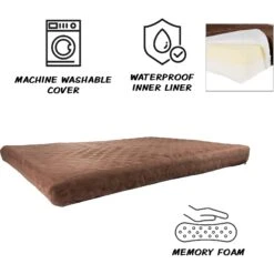 Pet Adobe Waterproof Indoor/Outdoor Memory Foam Dog Bed -Dog Supplies 345008 PT2. AC SS1800 V1637286740