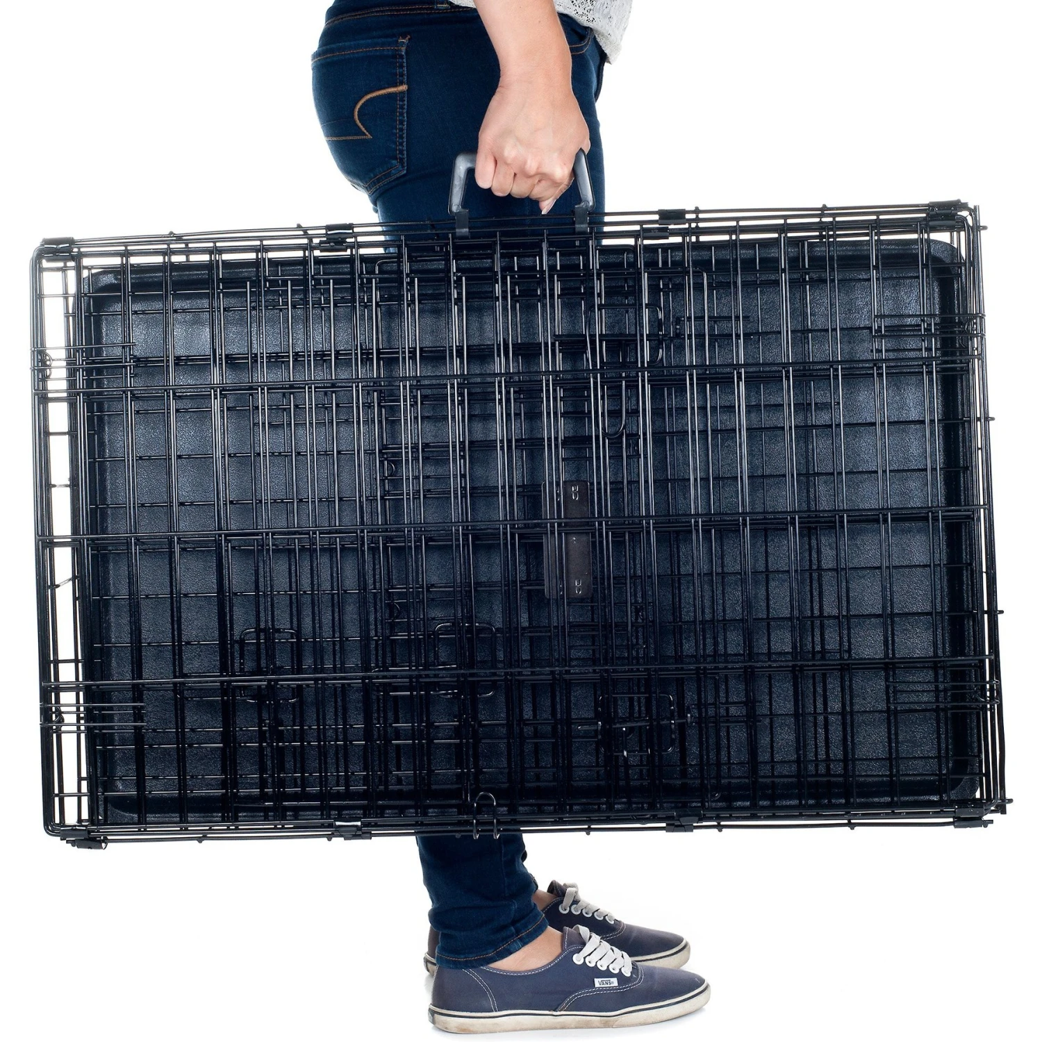 Pet Adobe 2-Door Medium Foldable Dog Crate 7 Pet Adobe 2-Door Medium Foldable Dog Crate - Image 5