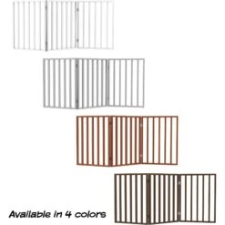 Pet Adobe Freestanding Wooden Folding Dog Gate -Dog Supplies 345108 PT5. AC SS1800 V1637282786